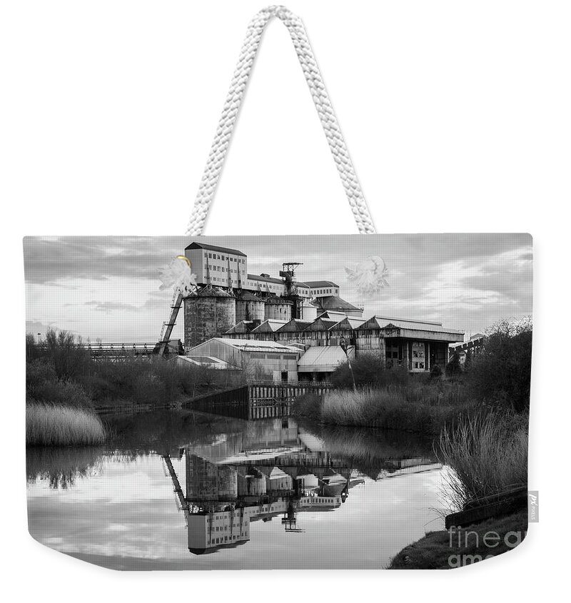 Northwich Weekender Tote Bag featuring the photograph Salt Works I by James Lavott