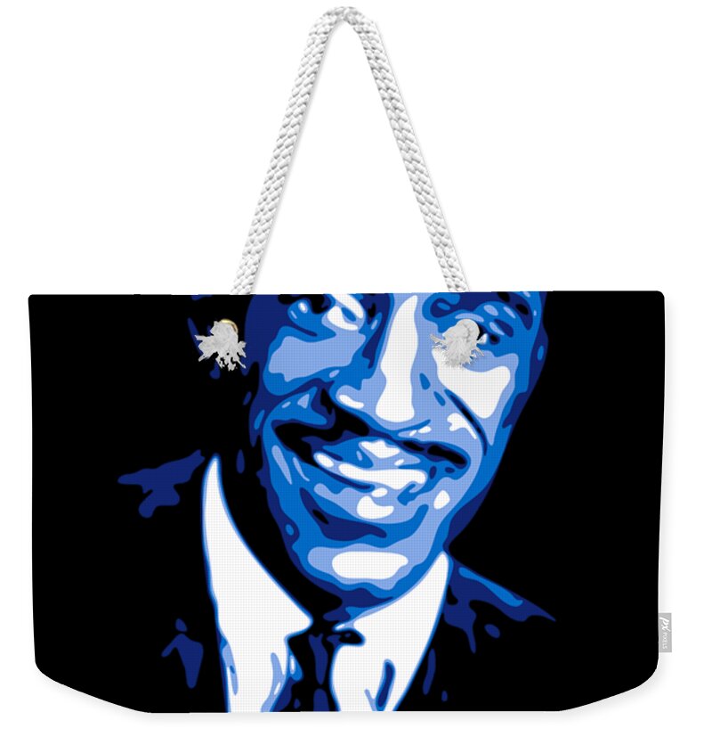 Sammy Davis Jr. Weekender Tote Bag featuring the digital art Sammy Davis by DB Artist