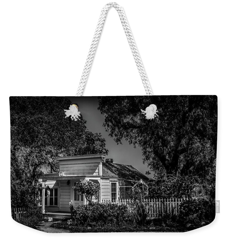 San Juan Baptista Weekender Tote Bag featuring the photograph San Juan Baptista Priest house by Bruce Bottomley