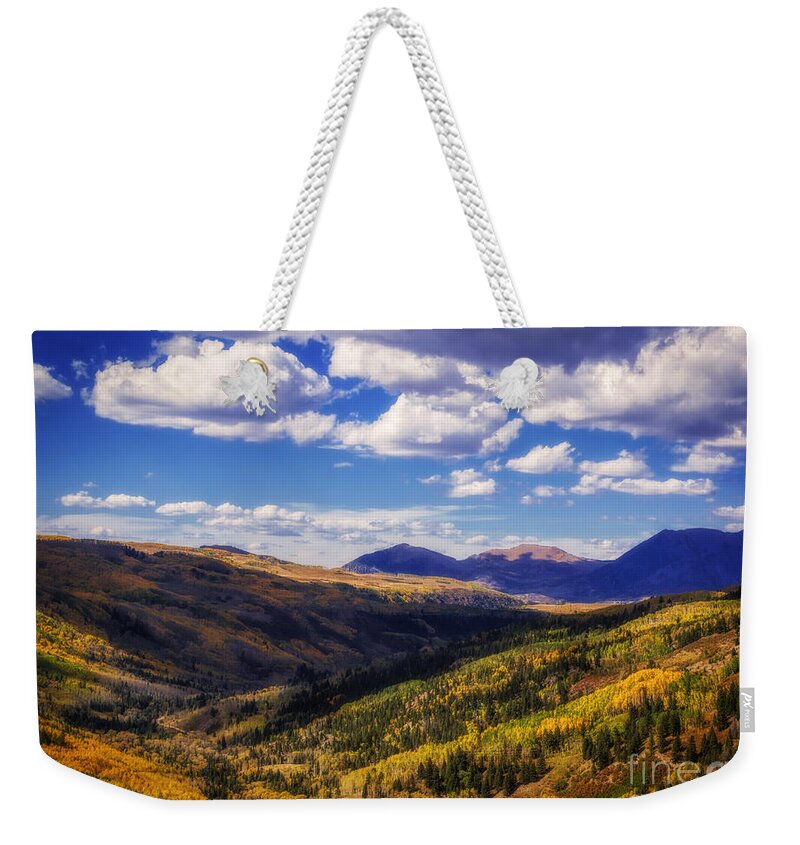 San Juan Scenic Byway Weekender Tote Bag featuring the photograph San Juan Colors by Janice Pariza