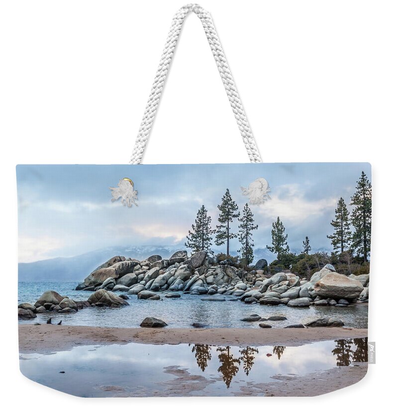 Landscape Weekender Tote Bag featuring the photograph Sand Harbor by Charles Garcia