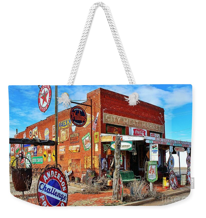 500 Views Weekender Tote Bag featuring the photograph Sandhills Curiosity Shop by Jenny Revitz Soper