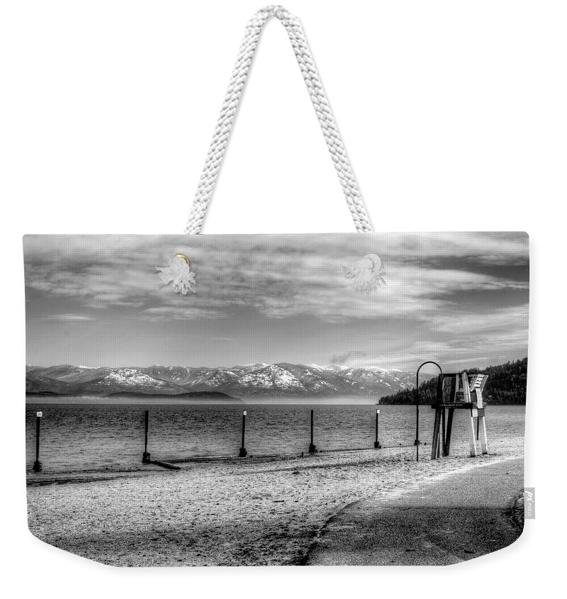 Hdr Weekender Tote Bag featuring the photograph Sandpoint City Beach 2017 by Lee Santa