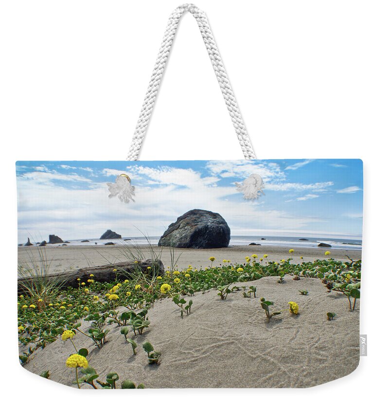 Adria Trail Weekender Tote Bag featuring the photograph Sandy Point of View by Adria Trail