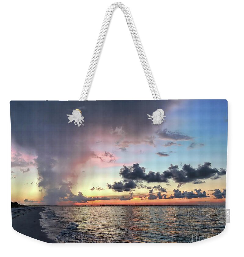 Sunrise Weekender Tote Bag featuring the photograph Sanibel Island Sunrise by Jeff Breiman