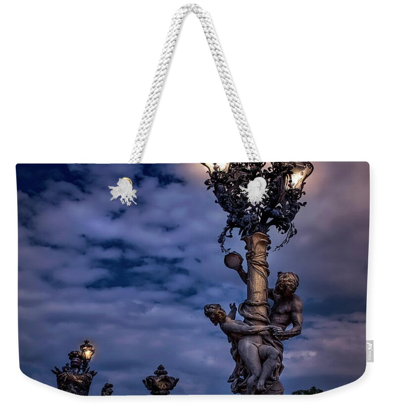 Endre Weekender Tote Bag featuring the photograph Sans Souci Lamppost by Endre Balogh