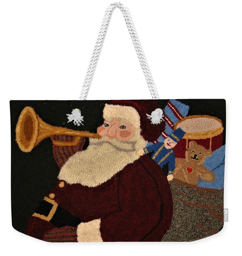 Santa Weekender Tote Bag featuring the photograph Santa by John Scates