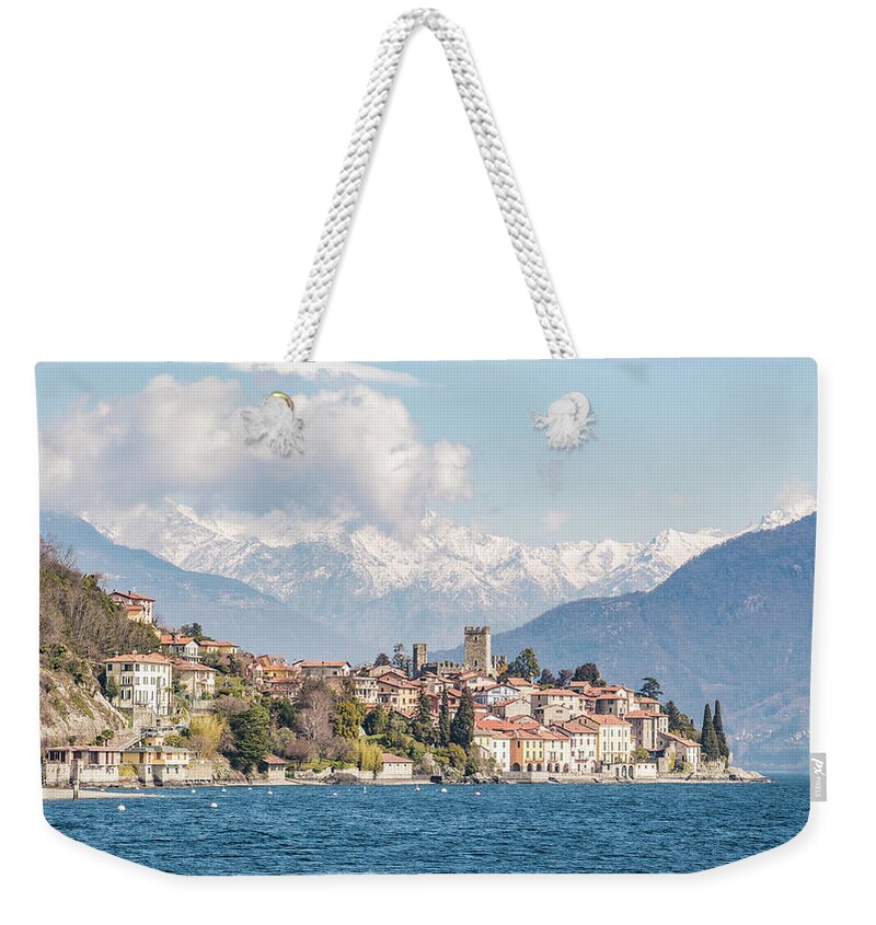 Como Weekender Tote Bag featuring the photograph Santa Maria Rezzonico, Lombardy, Italy by Pavel Melnikov