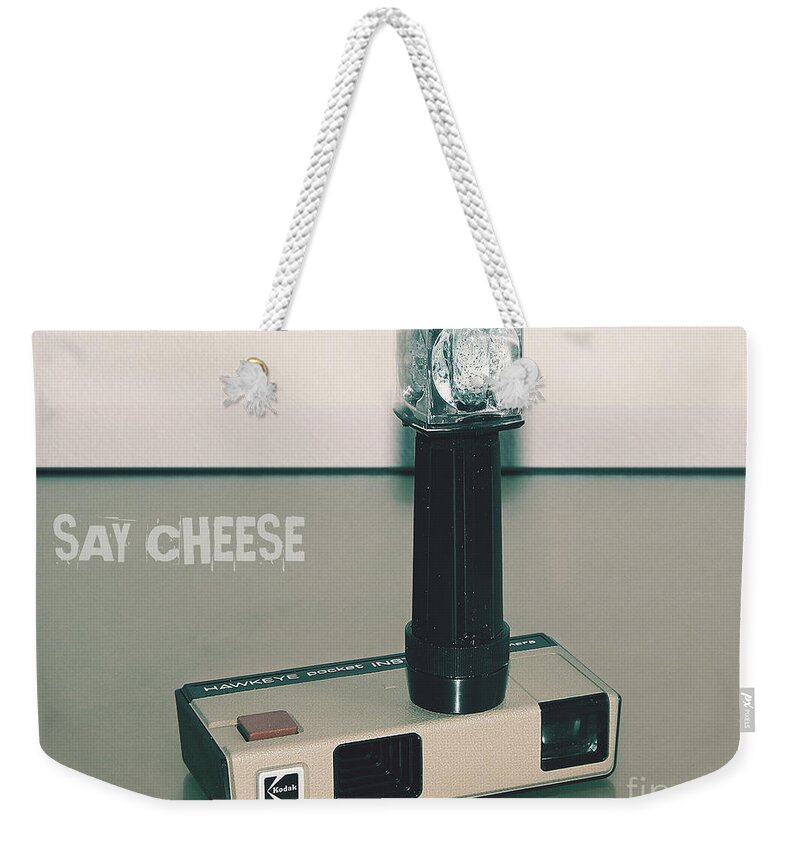 Camera Weekender Tote Bag featuring the photograph Say Cheese by Phil Perkins