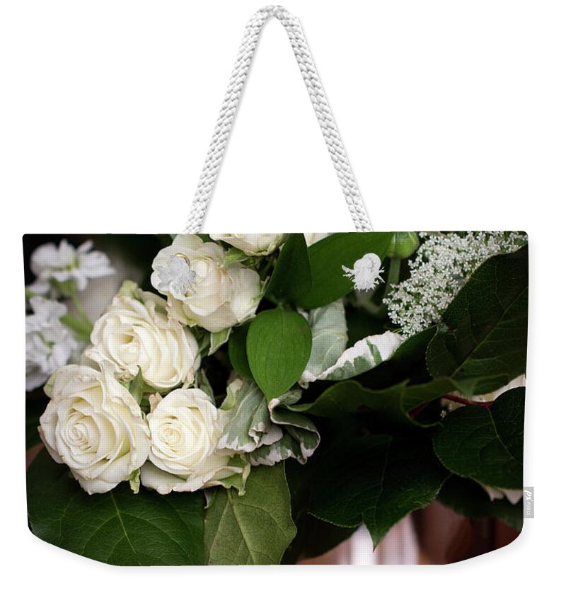 Flowers Weekender Tote Bag featuring the photograph Say it with flowers by Vanessa Thomas