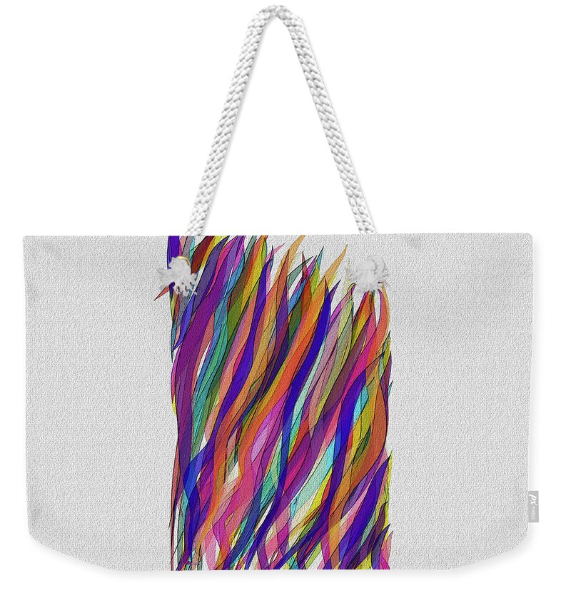 Abstract Weekender Tote Bag featuring the photograph Scarves by Bill Owen