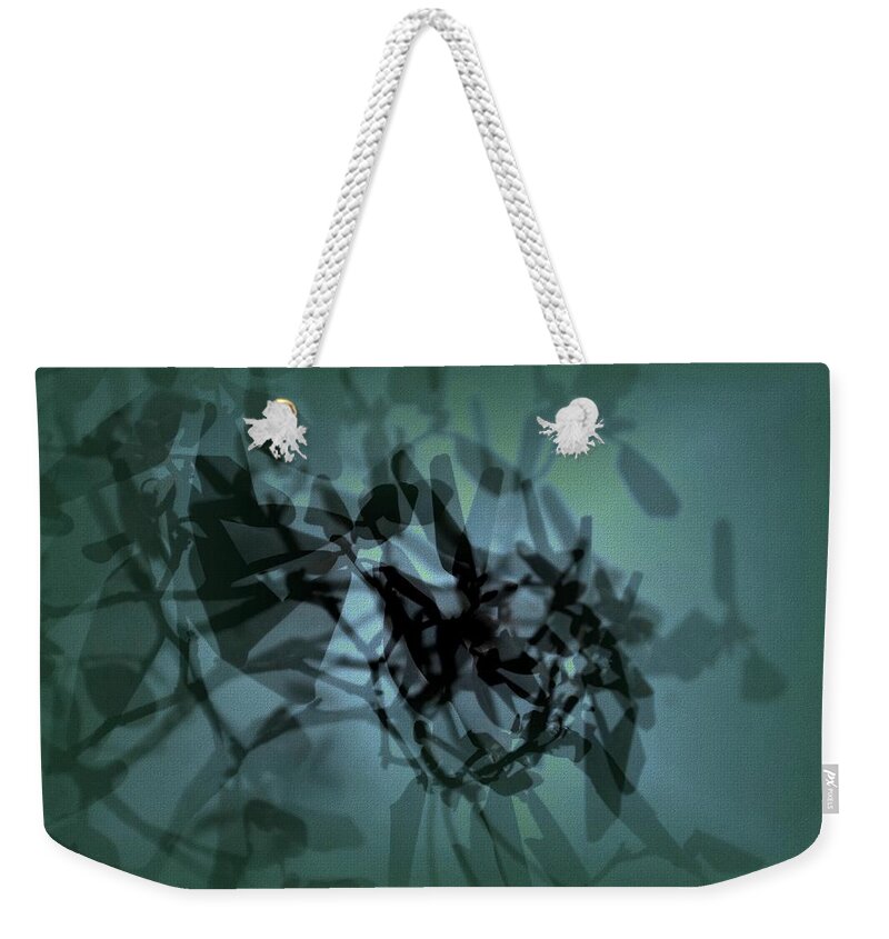 Abstract Weekender Tote Bag featuring the photograph Scattered Shadows by Cheryl Charette