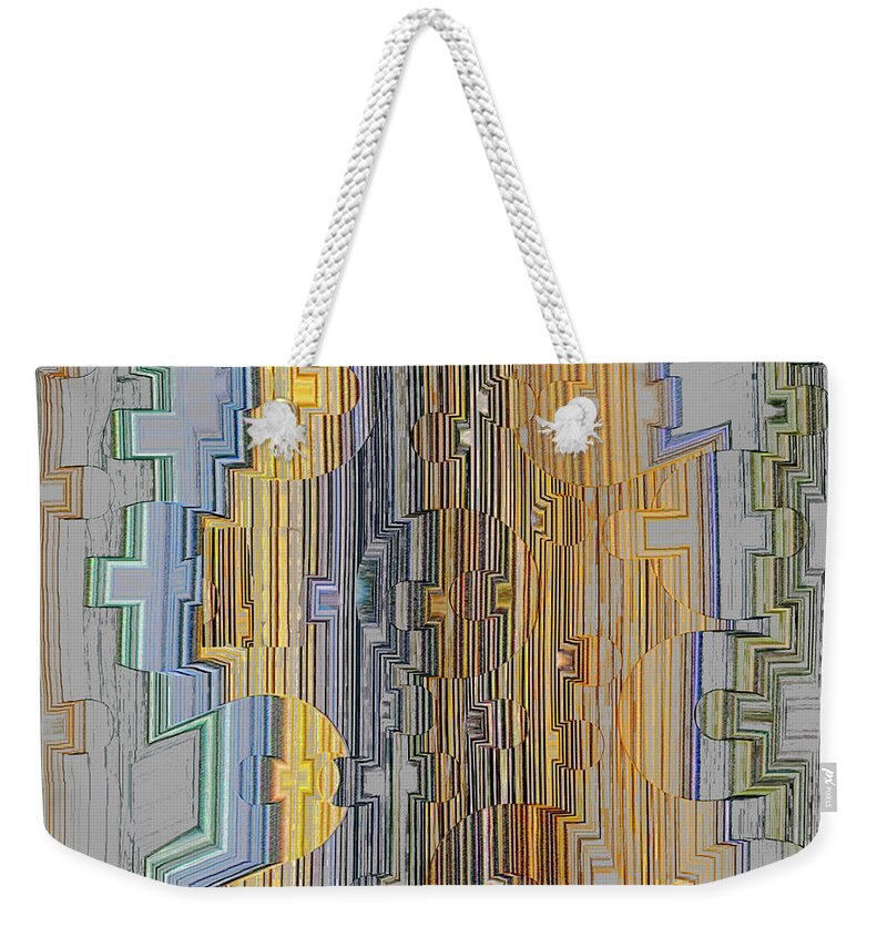 Scheme Weekender Tote Bag featuring the digital art Scheme Of Happiness by Leo Symon