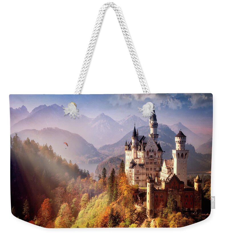 Nag906703a Weekender Tote Bag featuring the photograph Schloss Neuschwanstein by Edmund Nagele FRPS