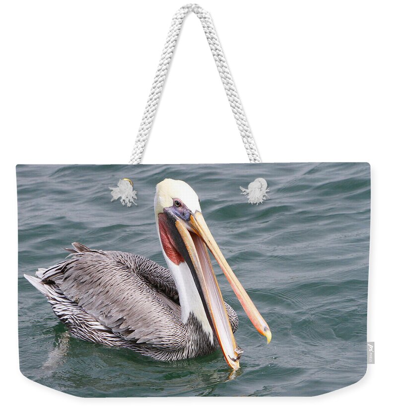 Pelican Weekender Tote Bag featuring the pyrography Scraps by Shoal Hollingsworth