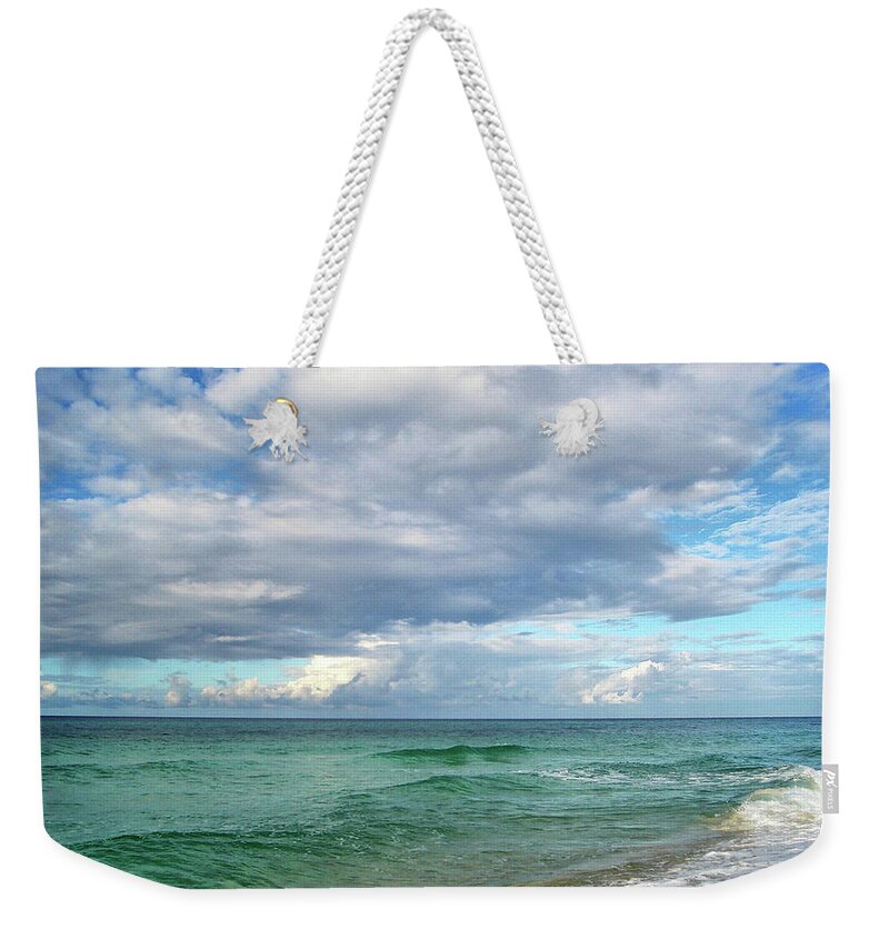 Surf Weekender Tote Bag featuring the photograph Sea and Sky - Florida by Sandy Keeton