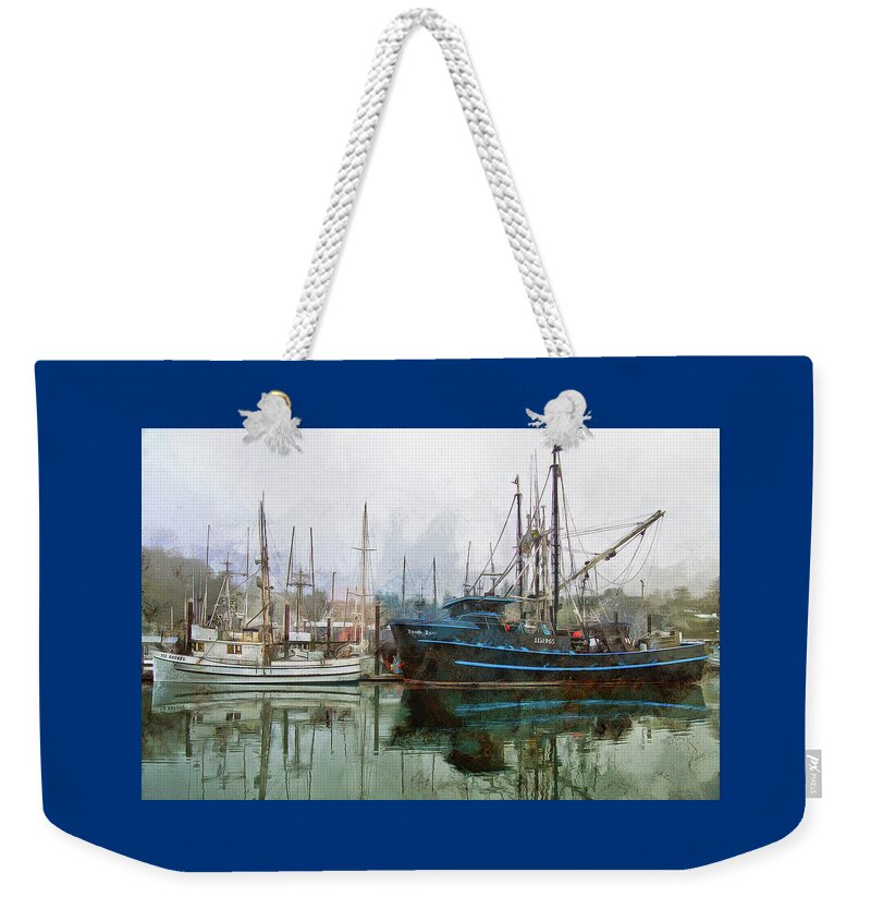 Deadliest Catch Weekender Tote Bag featuring the photograph Sea Breeze And Lady Law by Thom Zehrfeld
