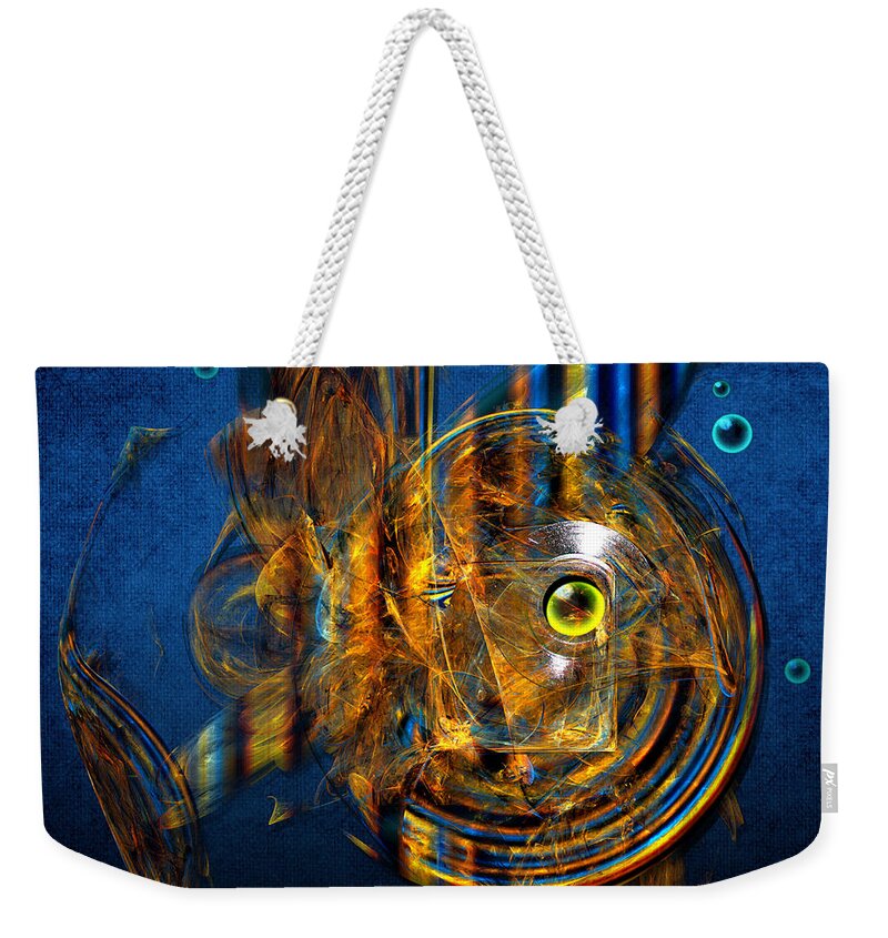Sea Weekender Tote Bag featuring the painting Sea fish by Alexa Szlavics