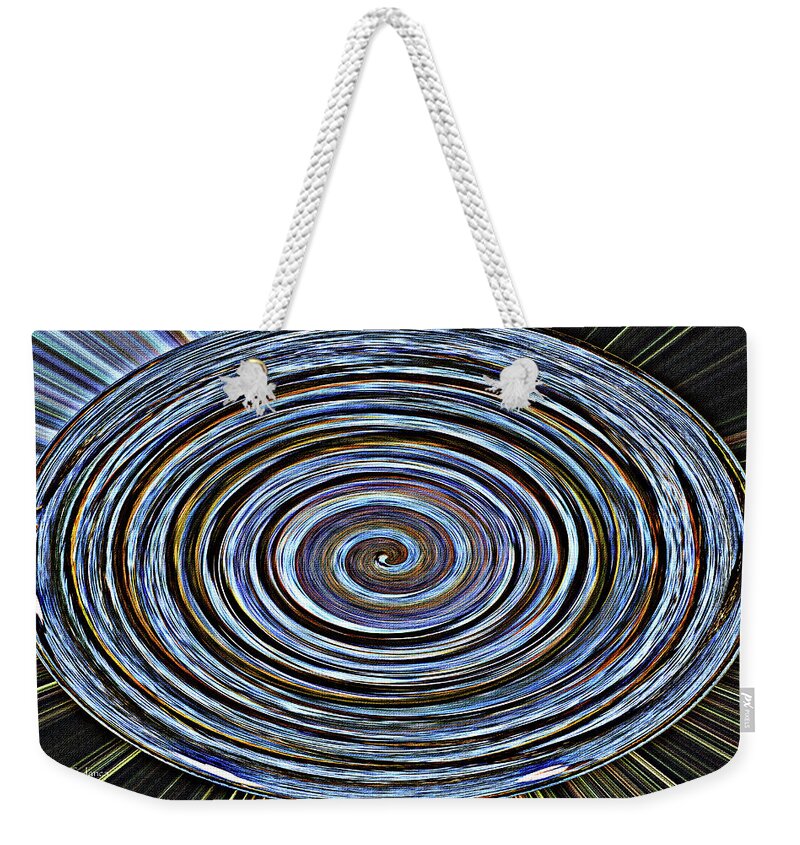 Sea Gulls On The Pier Abstract Weekender Tote Bag featuring the photograph Sea Gulls On The Pier Abstract by Tom Janca