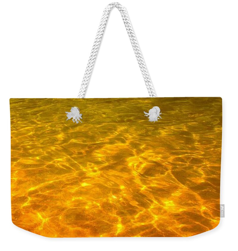 Gold Weekender Tote Bag featuring the photograph Sea of Gold by Steven Robiner