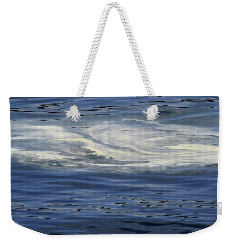 Water Weekender Tote Bag featuring the photograph Sea Swirls by Nadalyn Larsen