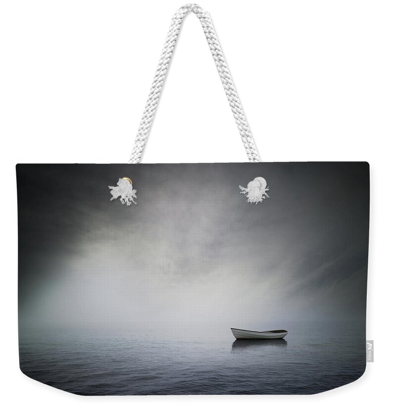 Boat Weekender Tote Bag featuring the digital art Sea by Zoltan Toth