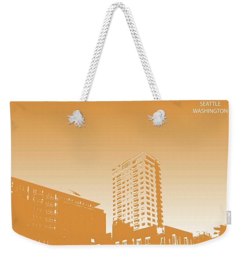 Seattle Weekender Tote Bag featuring the photograph Seattle Skyline by Aparna Tandon