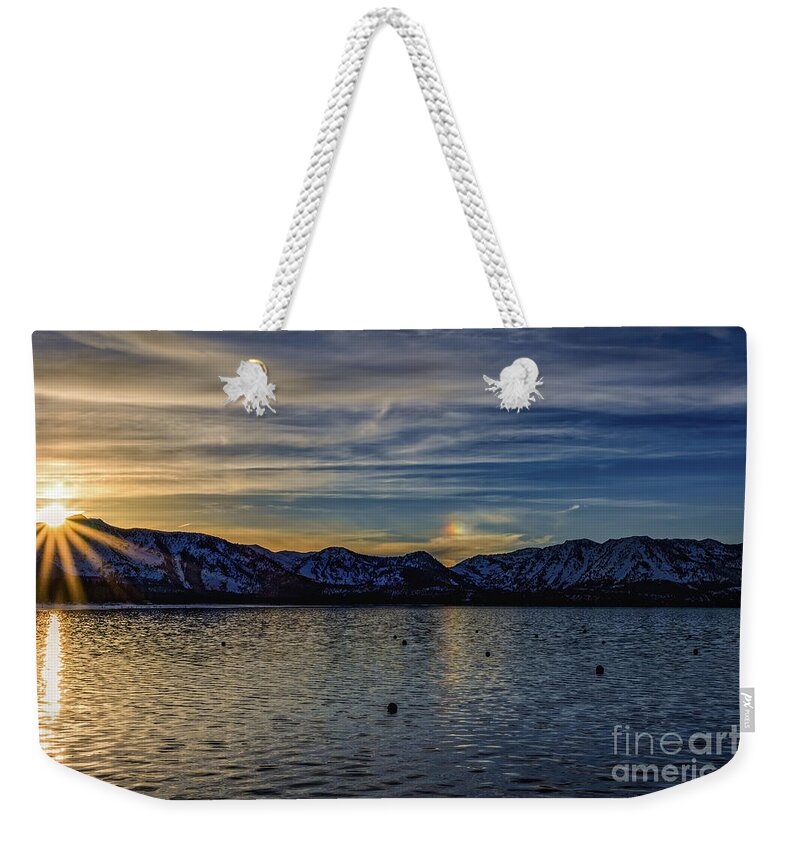 Second Sun Weekender Tote Bag featuring the photograph Second Sun by Mitch Shindelbower