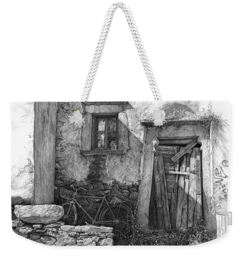 Drawing Weekender Tote Bag featuring the photograph Secret of the Closed Doors 2 by Sergey Gusarin