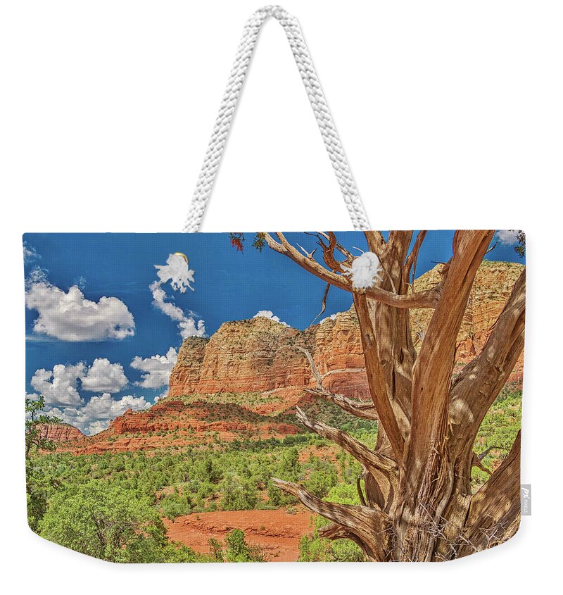 Sedona Weekender Tote Bag featuring the photograph Sedona Red Rocks by Marisa Geraghty Photography