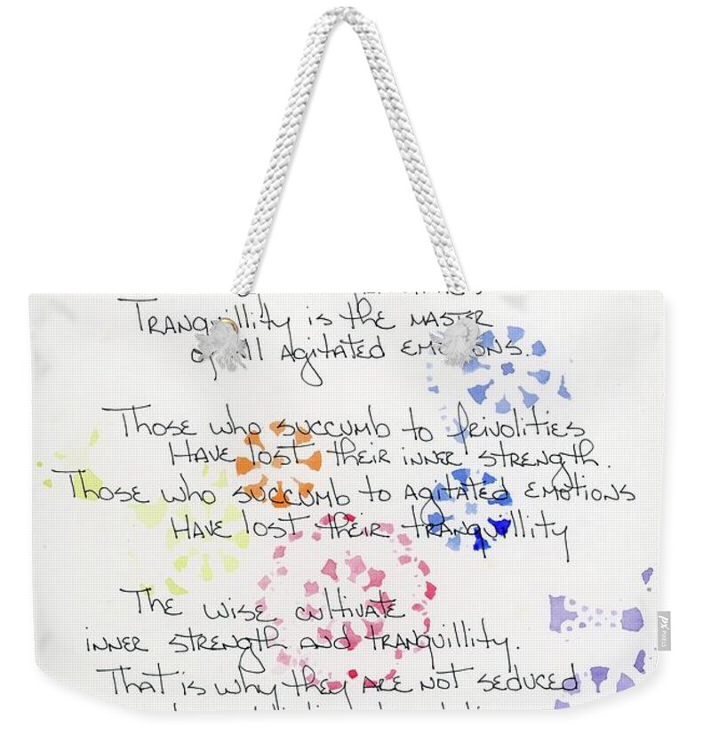 Addiction Weekender Tote Bag featuring the photograph Seductions of Tao Te Ching by George D Gordon III