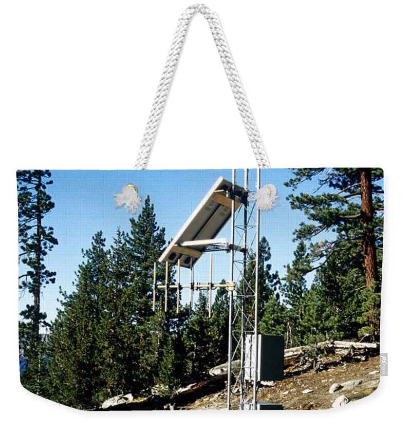 Seismology Weekender Tote Bag featuring the photograph Seismological Station by Inga Spence