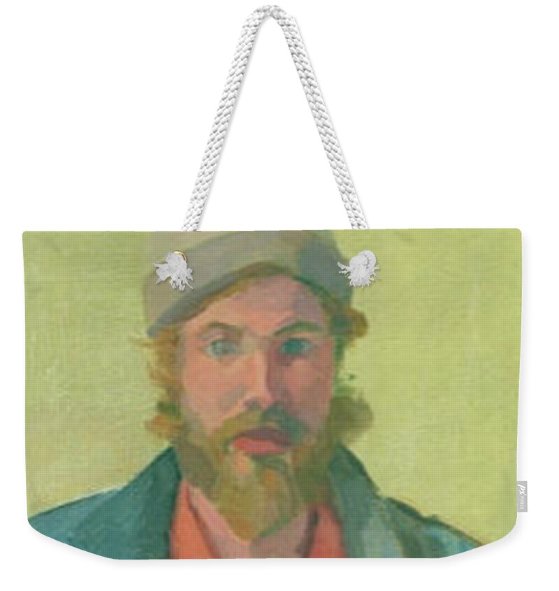  Weekender Tote Bag featuring the painting Self- Portrait by Sperry Andrews