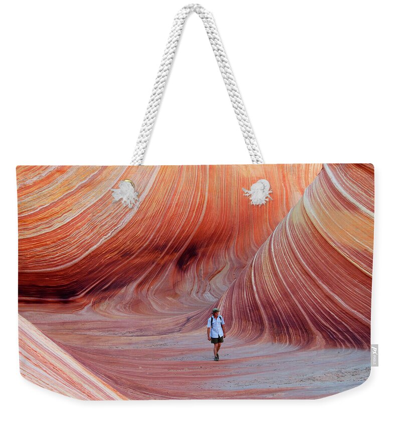 People Weekender Tote Bag featuring the photograph Self Portrait - The Wave by Brett Pelletier