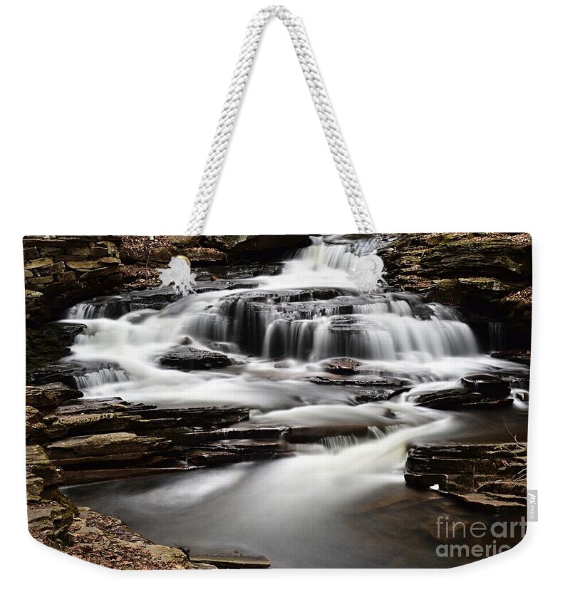 Photography Weekender Tote Bag featuring the photograph Seneca Falls by Larry Ricker