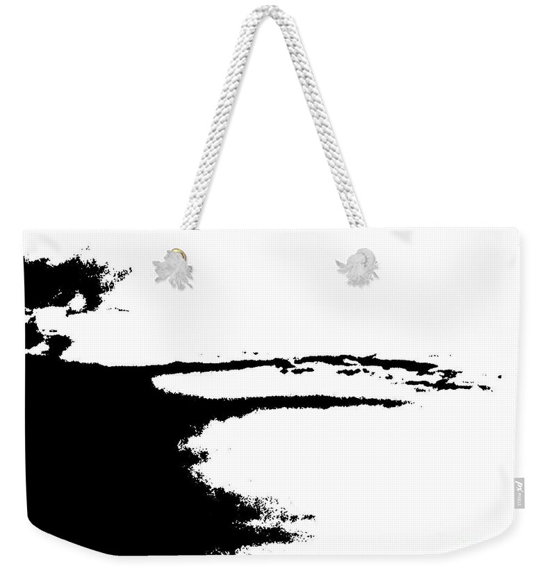 Abstract Weekender Tote Bag featuring the digital art Sense of Leaving by Fei A