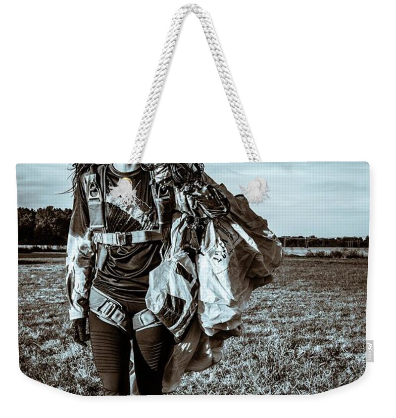 Sepia Weekender Tote Bag featuring the photograph Sepia Brooke by Larkin's Balcony Photography