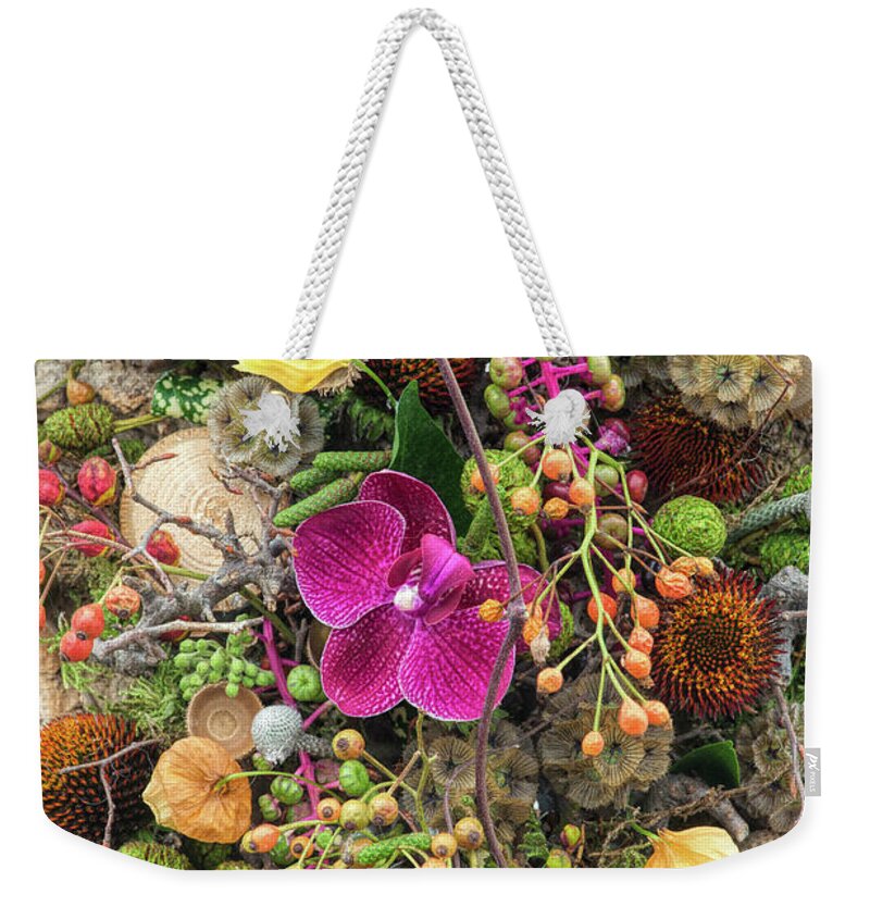 Flower Weekender Tote Bag featuring the photograph Septembers Collection by Tim Gainey