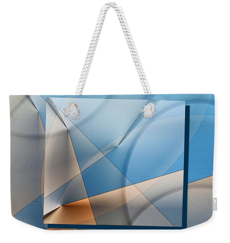 Abstract Art Weekender Tote Bag featuring the digital art Serenade by Iris Gelbart