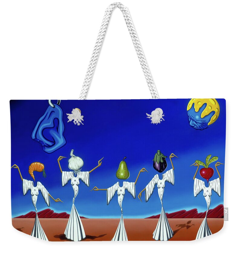  Weekender Tote Bag featuring the painting Serenade of the Sisters by Paxton Mobley