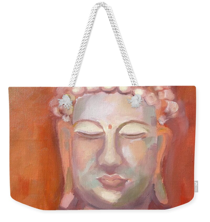  Weekender Tote Bag featuring the painting Serene by Kim PARDON