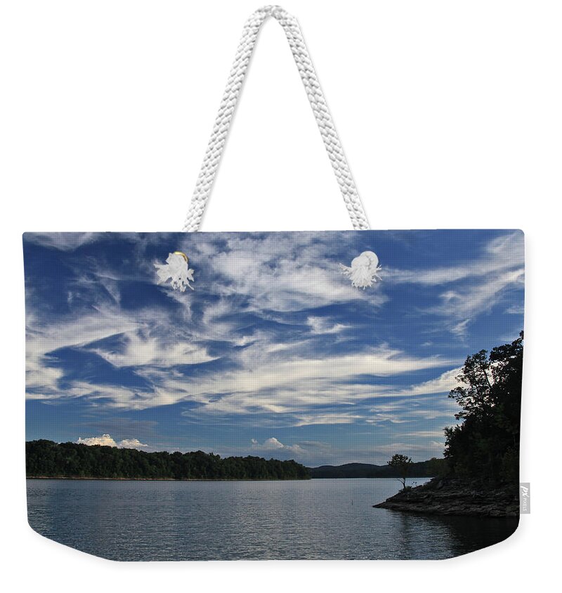 Landscape Weekender Tote Bag featuring the photograph Serene Skies by Gary Kaylor