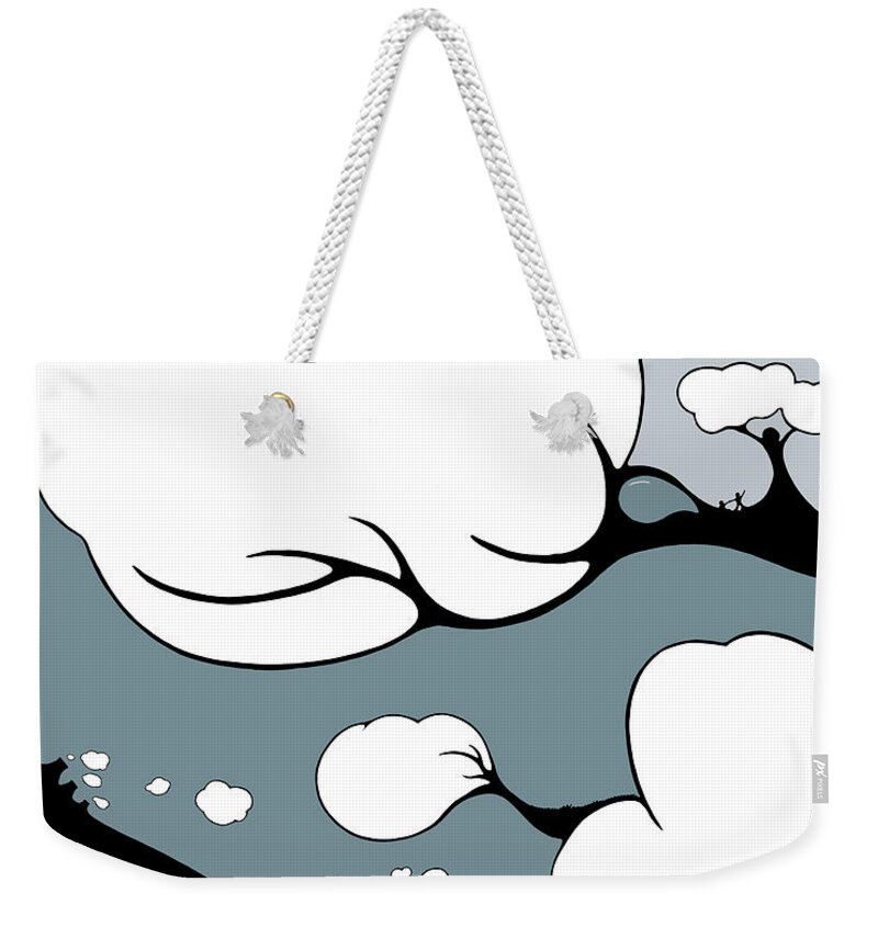Climate Change Weekender Tote Bag featuring the drawing Serenity by Craig Tilley