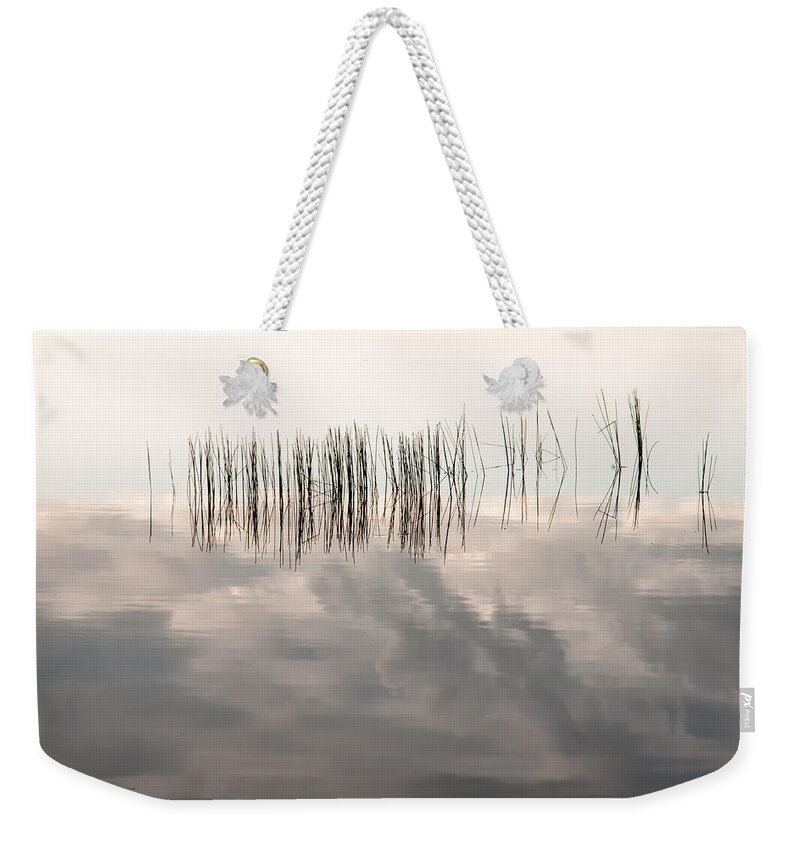 Nature Weekender Tote Bag featuring the photograph Serenity Dwells Here Where Tranquil Water Flow Cloaked in Hues of Love by Jenny Rainbow