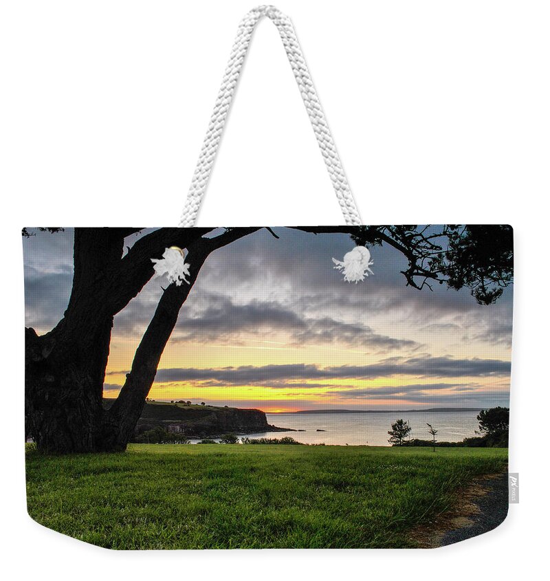 Landscape Weekender Tote Bag featuring the photograph Shaded Sunrise by Joe Ormonde