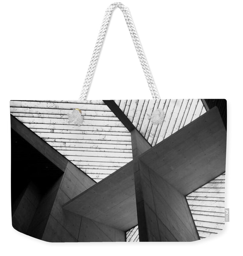 Abstract Weekender Tote Bag featuring the photograph Shades of grey too by Jodie Marie Anne Richardson Traugott     aka jm-ART