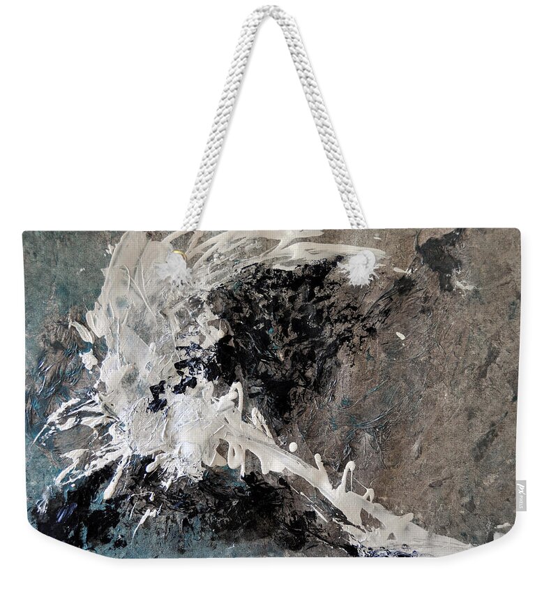 Sonal Raje Weekender Tote Bag featuring the painting Shadow and Substance by Sonal Raje