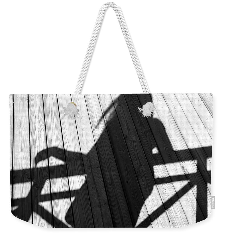 Silhouette Weekender Tote Bag featuring the photograph Shadow Of Girl by Huna Calipsodiogigia