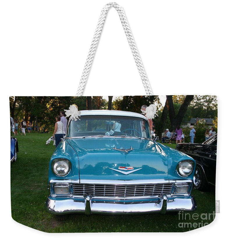 Sharp Weekender Tote Bag featuring the photograph Sharp and Shiny Mahn 2 by Marie Neder