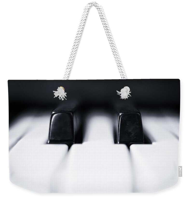 Piano Weekender Tote Bag featuring the photograph Sharp or flat by Scott Norris